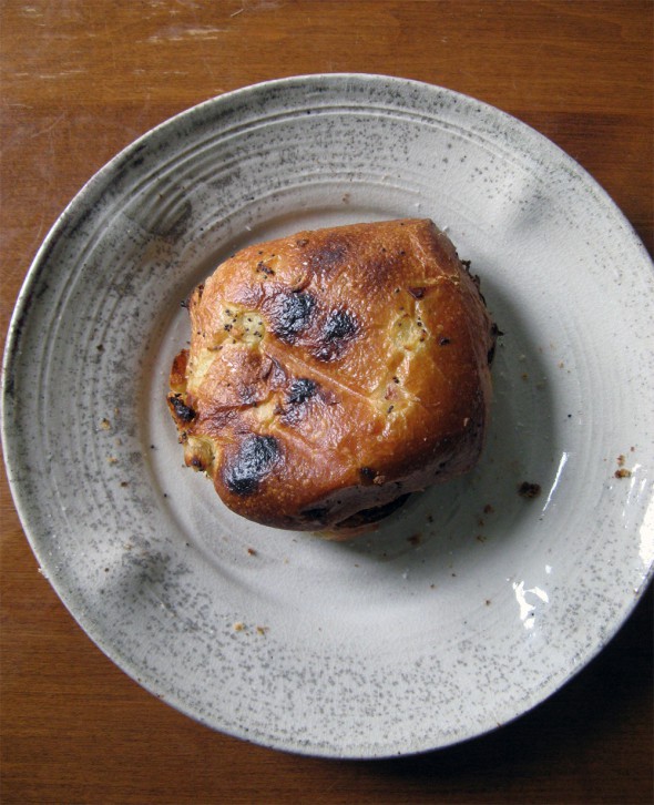 Plate [with Onion Roll] by Mariko Brenner
